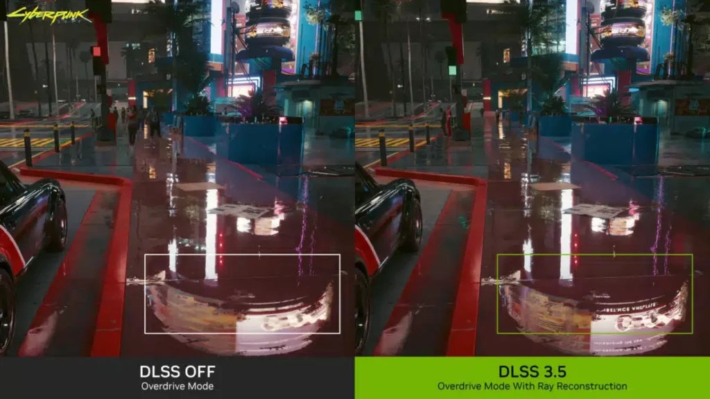 DLSS 3 5 RAY RECONSTRUCTION IMPROVES CYBERPUNK 2077 REFLECTIONS SCALED 1 1200X675 1